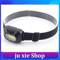 JuXie store 3-modes Mini COB LED Headlamp Head Light Lamp Torch Lantern 3xAAA Battery Headlight for Outdoor Camping Riding Fishing