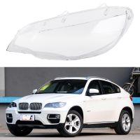 ไฟหน้ารถอะไหล่รถยนต์สำหรับ BMW X6 E71 08-13ฝาครอบไฟหน้าเลนส์แก้วฝาครอบโป๊ะโป๊ะ