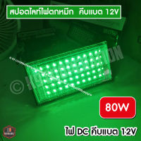 ไฟไดหมึก ตกหมึก 30W ไฟตกปลา LED 150W แสงเขียว,แสงแดง,ขาว,วอร์ม ( คีบแบต12V)