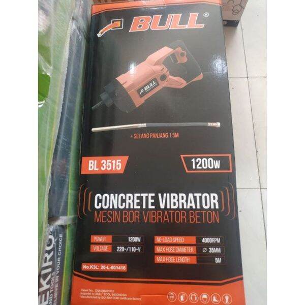 Bull Bl Mesin Bor Vibrator Listrik Bl Pemadat Cor Beton W