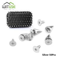 【CW】 10mm Cone 10/20/50/100PCS Studs Spikes Screwback Punk Garment Rivets for Clothes/Bag/Shoes/Leather studs