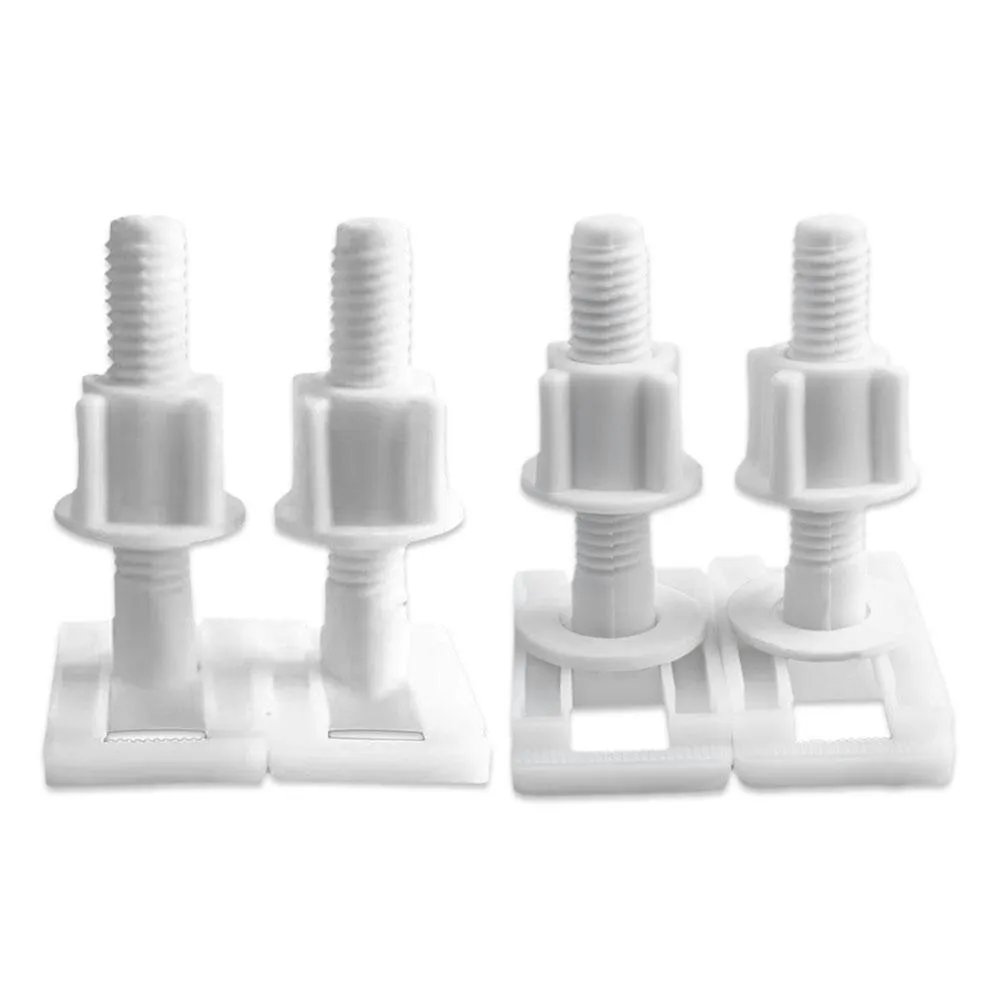 Plastic Toilet Lid Hinge Repair Bolts Accessories Screws Washers Set