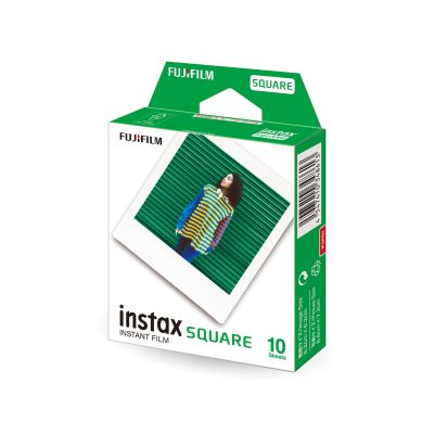 Fujifilm Instax Square  (10 แผ่น ไม่มีกล่องแยกจากแพ็กคู่) สินค้าใหม่ ฟิล์มขอบขาว