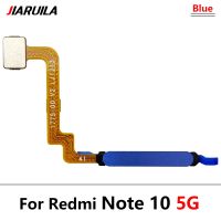 ของแท้สำหรับ Xiaomi Redmi Note 10 Pro 10 11S 5G อะไหล่เปลี่ยนริบบิ้นสำหรับปุ่มโฮมสายเคเบิลแบบยืดหยุ่นเซนเซอร์รหัสลายนิ้วมือ