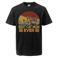 Funny Print Aniem Cat Best Cat Mom Ever 2021 Summer Male Simple T Shirt Cotton Cool Tee Shirt Mens Short Sleeve Tops Tees S-4XL-5XL-6XL