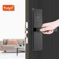 Khóa thông minh Vân tay Ứng dụng Tuya Mật khẩu Thẻ IC Mở khóa Chín ngôn ngữ tiếng Anh tiếng Nga tiếng Ả RậpTiếng Việt