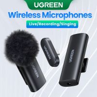 Ugreen ไมโครโฟนไร้สาย Lavalier Omni Condenser Mic ลดเสียงรบกวน แบบคลิปออน สําหรับกล้องบันทึกวิดีโอสตรีมสด Vlog