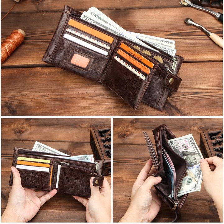 layor-wallet-ติดต่อ39-หนังผู้ชายกระเป๋าเงินเหรียญชายผู้ถือบัตรขนาดเล็ก-rfid-กระเป๋าสตางค์กลอน-designportfelpocket