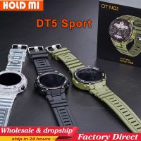 DT5 Sport Smart Watch Men AOD Bluetooth Call Compass อัตราการเต้นของหัวใจ 150+ กีฬา GPS Tracking 40g Super light Waterproof Smartwatch