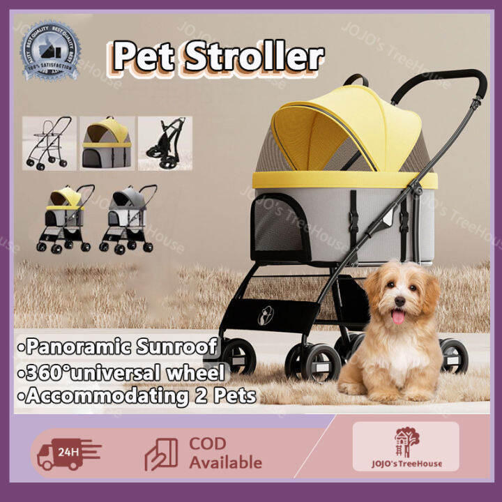 Pet Strollers Foldable Travel Dog Stroller For Dog And Cat Accessories