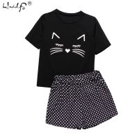 Cute Cartoon Printed Women Summer Pajamas Cartoon Summer Short Pajamas Women - Pajama Sets - Aliexpress