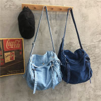 Women Denim Blue Shoulder Bag New Design nd Female Canvas Jeans Tote Handbags Large Vintage Crossbody Travel Mochila