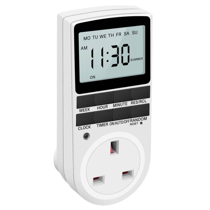 Uk Plug Digital Timer Plug Socket, Electrical Programmable Plug In