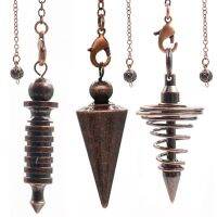 【CW】 Metal Pendulums for Dowsing Divination Reiki Healing Spiritual Wicca Men Amulet Screw Pendule Chains Jewelry