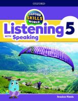 Bundanjai (หนังสือเรียนภาษาอังกฤษ Oxford) Oxford Skills World Listening with Speaking 5 Student Book Workbook (P)