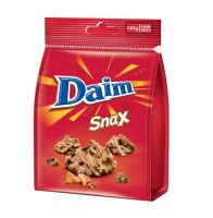 Daim snax 145 g. ช๊อคโกแลตครันชี่ ช๊อคโกแลตเคลือบคาราเมล BBF 23/04/24