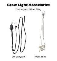 โคมไฟ LED รอกแบบปรับได้ Lampu Grow สำหรับตกแต่งโคมไฟระดับมืออาชีพไฟสแตนเลสสตีลต่างหูมีโซ่รูปตัว D