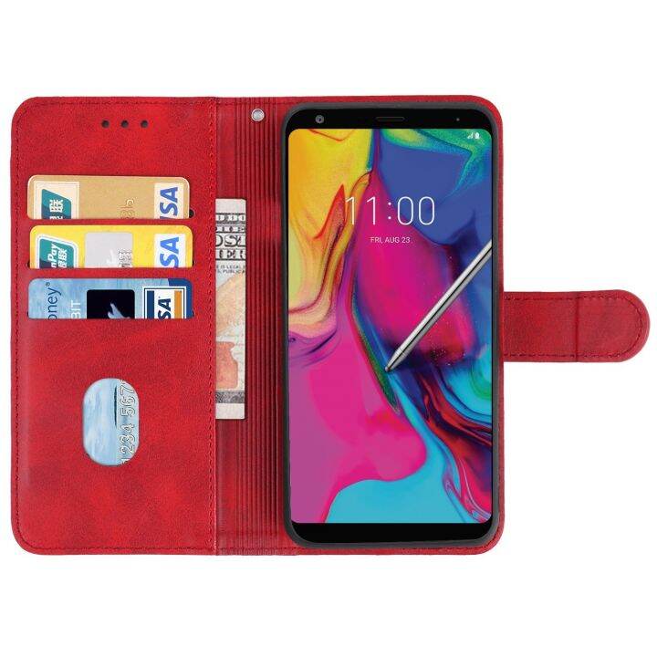 เคสโทรศัพท์หนังสำหรับ-lg-stylo-5