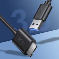 JULELLY สายฮาร์ดไดรฟ์เสริมดิสก์สำหรับแล็ปท็อป USB3.0สายไมโคร B ตัวผู้ฮาร์ดไดรฟ์ข้อมูลสายเคเบิลสายข้อมูลโอนข้อมูล Micro B ฮาร์ดไดรฟ์สายเคเบิลสายเคเบิลต่อโทรศัพท์ซิงค์ข้อมูล USB 3.0สายอะแดปเตอร์