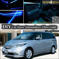 For HONDA Elysion RR interior Ambient Light Tuning Atmosphere Fiber Optic Band Lights Inside Door Panel illumination Tuning