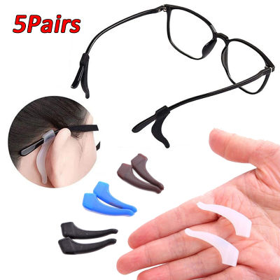 5/1คู่ซิลิโคนลื่นแว่นตายึดแว่นตาหูจับผู้ถือแว่นตาวัดเคล็ดลับหูตะขออุปกรณ์แว่นตา