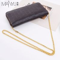 suitable for lv Presbyopia zipper wallet handbag leather clip chain condition bag modified Messenger metal chain suitable for lv