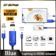 Bộ Chuyển Đổi C-SAW Sang HDMI, Cáp Chuyển Đổi IOS HDMI 2M 1080P Full HD