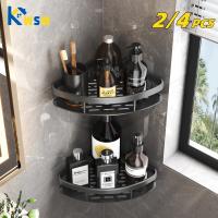 2/4 PCS Bathroom Shelf Kitchen Storage Organizer Aluminum Alloy Shampoo Rack Shower Shelf Bathroom Accessories No Drill Shelf