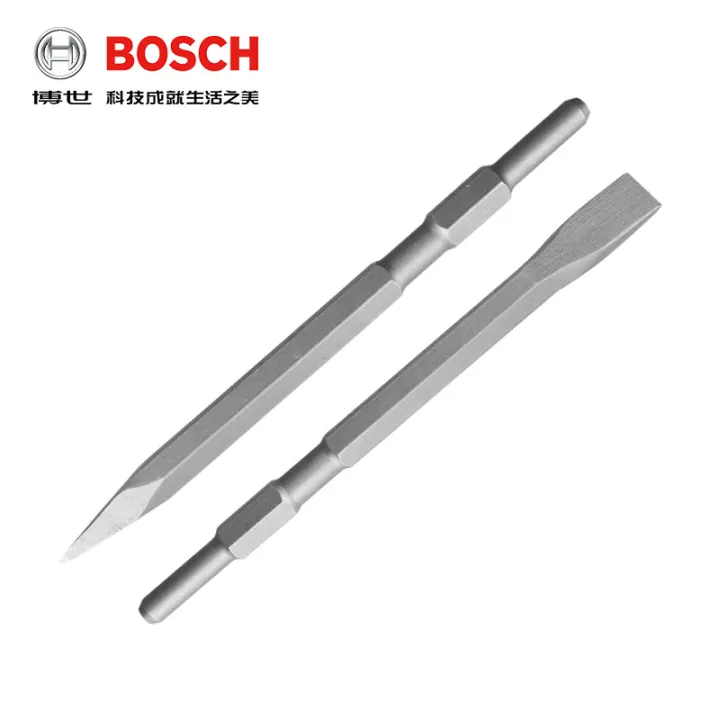 Original Bosch fourpit round shank drill, hexagonal shank chisel, flat