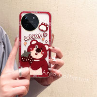 เคสโทรศัพท์ Realme11 4G 5G Phone Case เคส Realme11Pro + C51 C53 C55 NFC เคสลายหมีสตอเบอร์รี่น้ำผึ้งน่ารักใหม่เคสนิ่มกันกระแทกซิลิโคนใส Realme 11 Pro Plus 4G 5G 2023