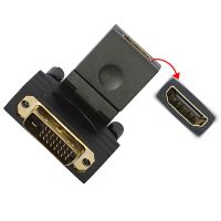 90 180 Degree Rotation DVI 24 1 to HD-compatible Adapter DVI to HD 1080P HDTV Converter for PC PS3 projector TV Box