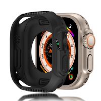 Case for Apple Watch Series Ultra 49mm 49 Mm Smartwatch TPU Silicone Protector Bumper Accessories Iwatch Ultra Cover Accessories