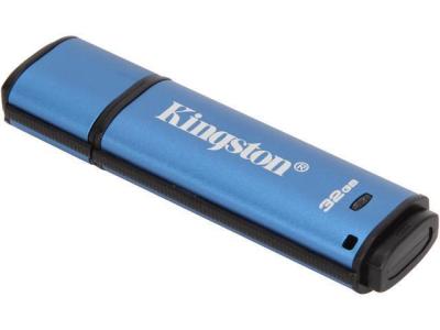 Kingston 32GB Data Traveler AES Encrypted Vault Privacy 256Bit USB 3.0 Flash Drive (DTVP30/32GB) - รับประกัน 5 ปี