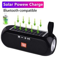 Powerful speaker with solar plate Bluetooth-compatible Stereo Music Box Power Bank Boombox waterproof USB AUX FM radio Wireless and Bluetooth Speakers