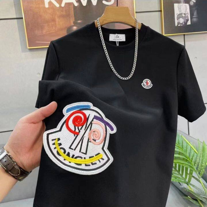 เสื้อเชิ้ตตัวยาวแฟชั่นปักลายสำหรับฤดูหนาว-เสื้อยืดตัวยาวมาตรฐานไซส์ใหญ่เข้าได้กับทุกชุดเสื้อยืดตัวคอกลมแฟชั่นแขนสั้นสำหรับวัยรุ่น