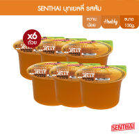 [พร้อมทาน] SENTHAI บุกเยลลี่รสส้ม ขนาด 130 กรัม X6 [Ready to eat] Konjac jelly orange flavor Vegan