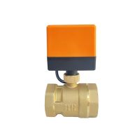 DN40 Electric Ball Valve With Motor 3-Wire Brass Motorized Ball Valve Electric Drive Crane 220V 24V 12V Water Valves