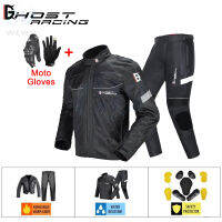 Waterproof Motorcycle Jacket Suit Off-Road Racing Motocross Riding Pants Men Windproof Touring Uni Moto Protective Gears Suit