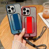 เคสโทรศัพท์มันวาวไล่ระดับสีสายนาฬิกาของ HOCE สำหรับ iPhone 14 13 12 11 Pro Max X XR Xsmax 7 8 Plus เคสฝาหลังแม่เหล็กยึดโทรศัพท์ใส