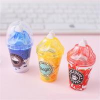 Cute Milk Tea Cup Ice Cream Correction Correcting Tape Stationery Corrector School Office Supplies Student Kids Gifts Correction Liquid Pens