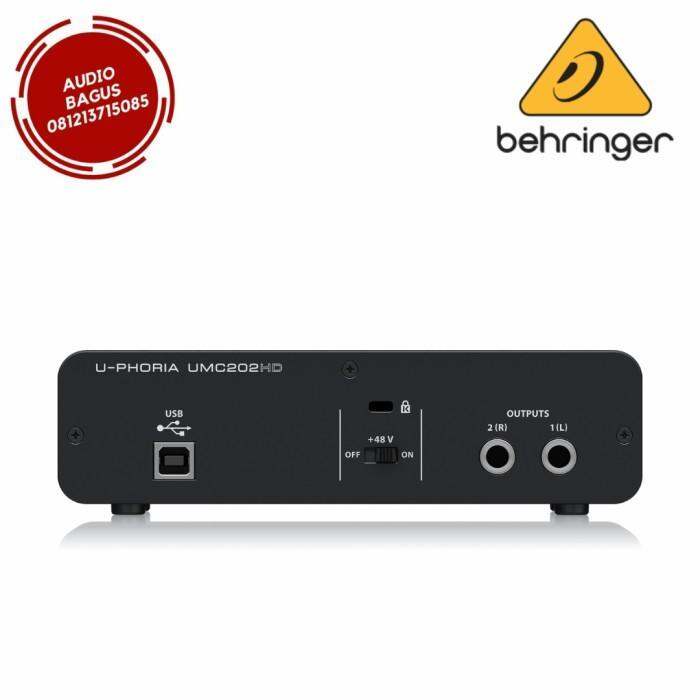 BEHRINGER UMC202HD ( UMC 202 HD ) SOUNDCARD with MIDAS Preamp Lazada