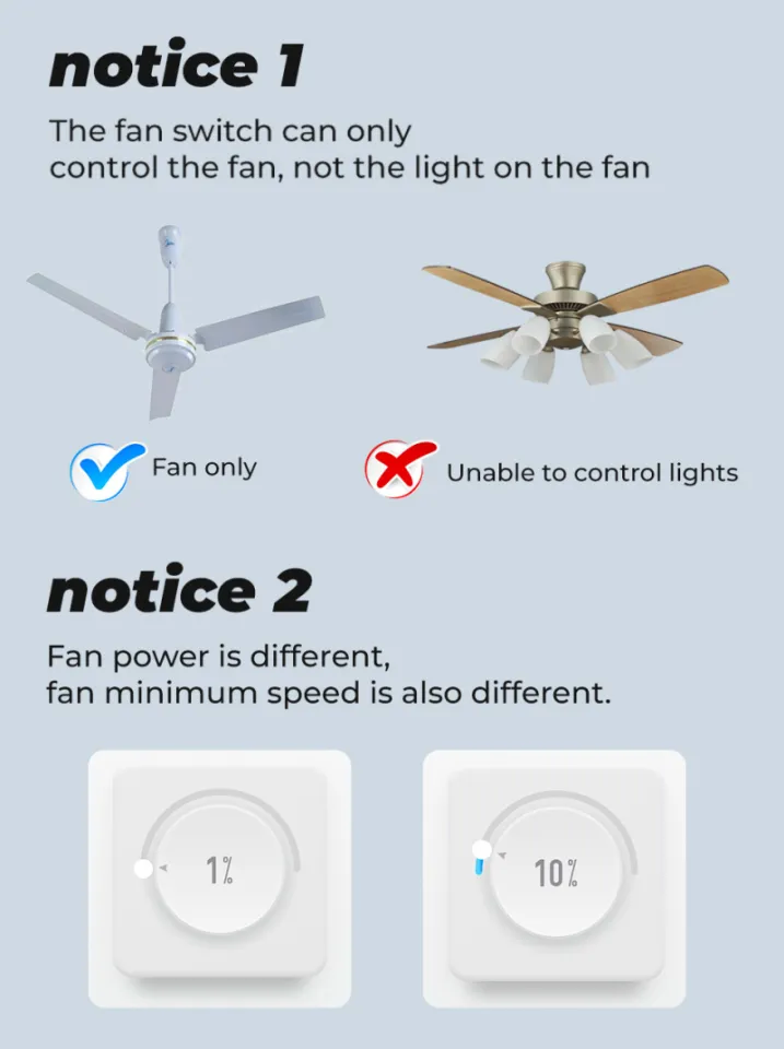 Tuya Smart Life Ceiling Fan Controller WIFI Fan Light Kit With RF