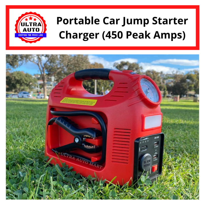 12V 24V POWER BANK BATTERY CHARGER AIR COMPRESSOR PUMP JUMP Starter