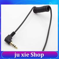 JuXie store 3.5mm Male 3 Pole Jack Audio Cable Right angle DIY Headphone Spring wire Line Strand Earphone Maintenance Repair