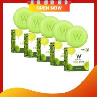 สบู่มะนาว สูตรใหม่ Lime soap W( 5 ก้อน)