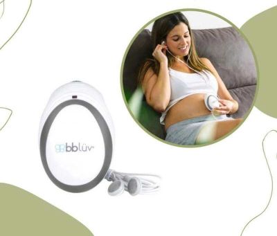 bbluv - Echo Wireless Fetal Doppler with Earphones อุปกรณ์ฟังเสียงหัวใจของทารกในครรภ์ พกพาแบบไร้สายพร้อมหูฟังช่วยให้คุณได้ยินและบันทึกการเต้นของหัวใจ