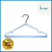 ไม้แขวนเสื้อ HANSEN แพ็ก 10 ชิ้น สีฟ้าCLOTHES HANGER HANSEN LIGHT BLUE 10PCS **จัดส่งด่วนทั่วประเทศ**