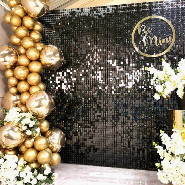 NEW 2M Party Background Curtain Sequin Backdrop Wedding Home Decor Baby