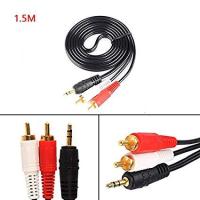 kd it Jack 3.5mm to 2 RCA audio cable male to male 1.5M