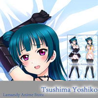 Dakimakura Anime Tsushima Yoshiko Love Live Sunshine!! Double Sided Print Pillowcase Life Size Body Pillow Cover